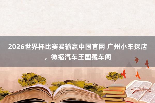 2026世界杯比赛买输赢中国官网 广州小车探店，微缩汽车王国藏车阁