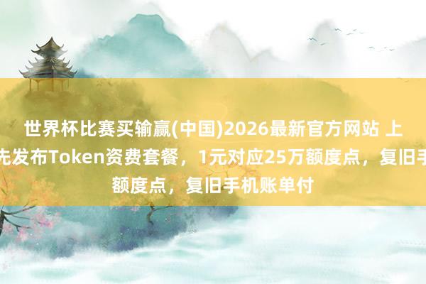 世界杯比赛买输赢(中国)2026最新官方网站 上海电信领先发布Token资费套餐，1元对应25万额度点，复旧手机账单付