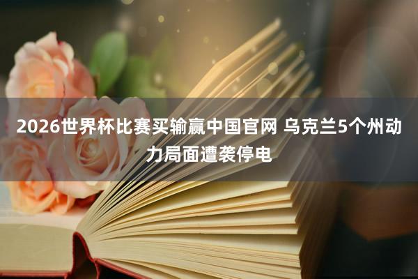 2026世界杯比赛买输赢中国官网 乌克兰5个州动力局面遭袭停电