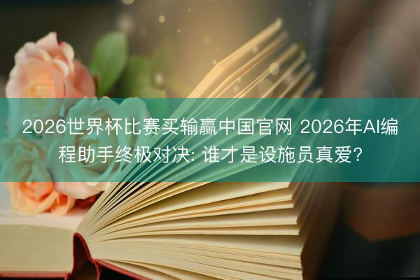 2026世界杯比赛买输赢中国官网 2026年AI编程助手终极对决: 谁才是设施员真爱?